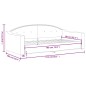vidaXL Sofá cama tela gris claro 90x190 cm vidaXL Sofá cama tela gris claro 90x190 cm