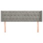 vidaXL Cabecero de terciopelo gris claro 147x16x78/88 cm vidaXL Cabecero de terciopelo gris claro 147x16x78/88 cm