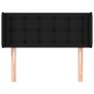 vidaXL Cabecero de tela negro 83x16x78/88 cm vidaXL Cabecero de tela negro 83x16x78/88 cm