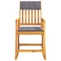 vidaXL Silla mecedora con cojines madera maciza acacia vidaXL Silla mecedora con cojines madera maciza acacia