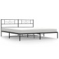 vidaXL Estructura de cama con cabecero metal negro 183x213 cm vidaXL Estructura de cama con cabecero metal negro 183x213 cm