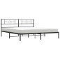 vidaXL Estructura de cama con cabecero metal negro 183x213 cm vidaXL Estructura de cama con cabecero metal negro 183x213 cm