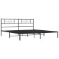 vidaXL Estructura de cama con cabecero metal negro 183x213 cm vidaXL Estructura de cama con cabecero metal negro 183x213 cm