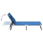 vidaXL Tumbona plegable tela Oxford acero recubrimiento en polvo azul vidaXL Tumbona plegable tela Oxford acero recubrimiento en polvo azul