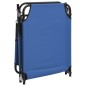 vidaXL Tumbona plegable tela Oxford acero recubrimiento en polvo azul vidaXL Tumbona plegable tela Oxford acero recubrimiento en polvo azul