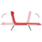 vidaXL Tumbonas plegables 2 uds acero y textilene rojo vidaXL Tumbonas plegables 2 uds acero y textilene rojo