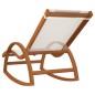 vidaXL Mecedora de textileno blanco y madera maciza de álamo vidaXL Mecedora de textileno blanco y madera maciza de álamo