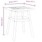 vidaXL Mesa auxiliar madera maciza acacia 45x45x60 cm vidaXL Mesa auxiliar madera maciza acacia 45x45x60 cm