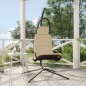 vidaXL Silla colgante de jardín con cojín acero y tela Oxford crema vidaXL Silla colgante de jardín con cojín acero y tela Oxford crema