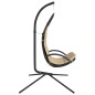 vidaXL Silla colgante de jardín con cojín acero y tela Oxford crema vidaXL Silla colgante de jardín con cojín acero y tela Oxford crema