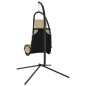 vidaXL Silla colgante de jardín con cojín acero y tela Oxford crema vidaXL Silla colgante de jardín con cojín acero y tela Oxford crema