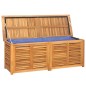 vidaXL Caja de almacenaje de jardín con bolsa teca maciza 150x50x53 cm vidaXL Caja de almacenaje de jardín con bolsa teca maciza 150x50x53 cm