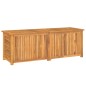vidaXL Caja de almacenaje de jardín con bolsa teca maciza 150x50x53 cm vidaXL Caja de almacenaje de jardín con bolsa teca maciza 150x50x53 cm