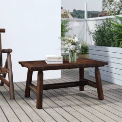 vidaXL Mesa de centro de madera maciza de abeto 90x50x41 cm 