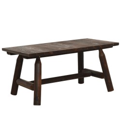 vidaXL Mesa de centro de madera maciza de abeto 90x50x41 cm 