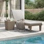 vidaXL Tumbona polipropileno marrón claro 155x58x83 cm vidaXL Tumbona polipropileno marrón claro 155x58x83 cm