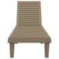vidaXL Tumbona polipropileno marrón claro 155x58x83 cm vidaXL Tumbona polipropileno marrón claro 155x58x83 cm