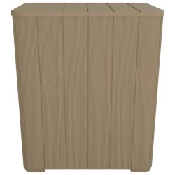vidaXL Mesa de jardín con tapa extraíble polipropileno marrón claro