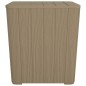 vidaXL Mesa de jardín con tapa extraíble polipropileno marrón claro vidaXL Mesa de jardín con tapa extraíble polipropileno marrón claro