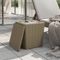 vidaXL Mesa de jardín con tapa extraíble polipropileno marrón claro vidaXL Mesa de jardín con tapa extraíble polipropileno marrón claro