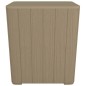 vidaXL Mesa de jardín con tapa extraíble polipropileno marrón claro vidaXL Mesa de jardín con tapa extraíble polipropileno marrón claro