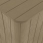 vidaXL Mesa de jardín con tapa extraíble polipropileno marrón claro vidaXL Mesa de jardín con tapa extraíble polipropileno marrón claro