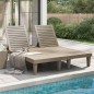 vidaXL Tumbona doble polipropileno marrón claro 155x138x83 cm vidaXL Tumbona doble polipropileno marrón claro 155x138x83 cm