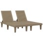 vidaXL Tumbona doble polipropileno marrón claro 155x138x83 cm vidaXL Tumbona doble polipropileno marrón claro 155x138x83 cm