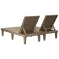 vidaXL Tumbona doble polipropileno marrón claro 155x138x83 cm vidaXL Tumbona doble polipropileno marrón claro 155x138x83 cm