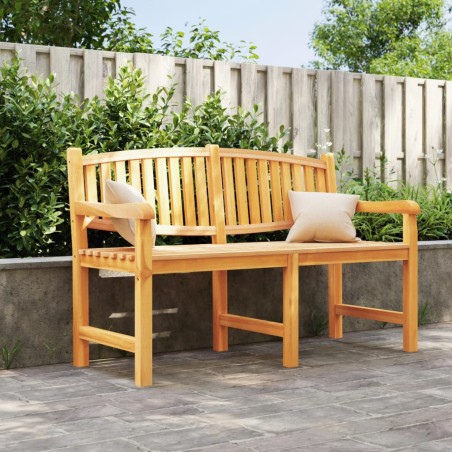 vidaXL Banco de jardín madera maciza de teca 149,5x60x90 cm