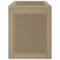 vidaXL Caja de almacenaje de jardín PP marrón claro 55,5x43x53 cm