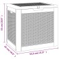 vidaXL Caja de almacenaje de jardín PP marrón claro 55,5x43x53 cm