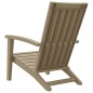 vidaXL Silla de jardín Adirondack polipropileno marrón claro