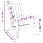 vidaXL Silla de jardín Adirondack polipropileno marrón claro