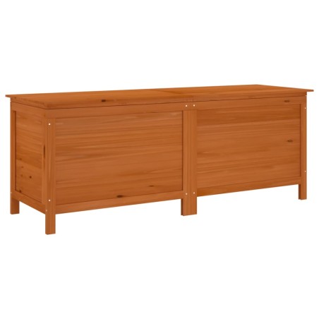 vidaXL Arcón de jardín madera maciza abeto marrón 150x50x56,5 cm