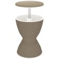 vidaXL Mesa nevera 3 en 1 polipropileno marrón claro vidaXL Mesa nevera 3 en 1 polipropileno marrón claro