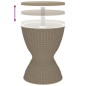 vidaXL Mesa nevera 3 en 1 polipropileno marrón claro vidaXL Mesa nevera 3 en 1 polipropileno marrón claro