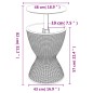 vidaXL Mesa nevera 3 en 1 polipropileno marrón claro vidaXL Mesa nevera 3 en 1 polipropileno marrón claro