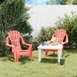 vidaXL Sillas de jardín niños 2 uds aspecto madera PP rojo 37x34x44 cm vidaXL Sillas de jardín niños 2 uds aspecto madera PP rojo 37x34x44 cm