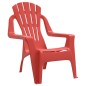 vidaXL Sillas de jardín niños 2 uds aspecto madera PP rojo 37x34x44 cm vidaXL Sillas de jardín niños 2 uds aspecto madera PP rojo 37x34x44 cm