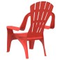 vidaXL Sillas de jardín niños 2 uds aspecto madera PP rojo 37x34x44 cm vidaXL Sillas de jardín niños 2 uds aspecto madera PP rojo 37x34x44 cm