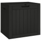 vidaXL Caja de almacenaje de jardín polipropileno negra 55,5x43x53 cm vidaXL Caja de almacenaje de jardín polipropileno negra 55,5x43x53 cm