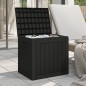 vidaXL Caja de almacenaje de jardín polipropileno negra 55,5x43x53 cm vidaXL Caja de almacenaje de jardín polipropileno negra 55,5x43x53 cm