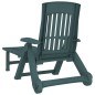 vidaXL Tumbona plegable con ruedas PP verde vidaXL Tumbona plegable con ruedas PP verde