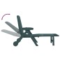 vidaXL Tumbona plegable con ruedas PP verde vidaXL Tumbona plegable con ruedas PP verde