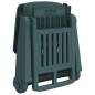 vidaXL Tumbona plegable con ruedas PP verde vidaXL Tumbona plegable con ruedas PP verde
