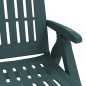 vidaXL Tumbona plegable con ruedas PP verde vidaXL Tumbona plegable con ruedas PP verde