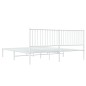 vidaXL Estructura de cama de metal con cabecero blanco 180x200 cm vidaXL Estructura de cama de metal con cabecero blanco 180x200 cm