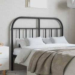 vidaXL Cabecero de metal negro 120 cm