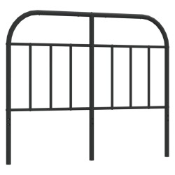 vidaXL Cabecero de metal negro 120 cm